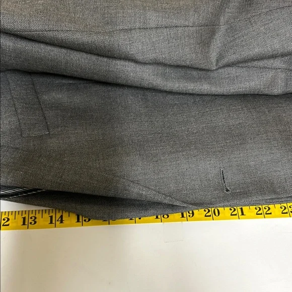 Turnbury Blazer Men Size 44 L Gray Sport Coat Notched Lapel Silk Wool Structured - Picture 6 of 12